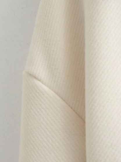 Women's Solid Color Woolen Coat Outerwear