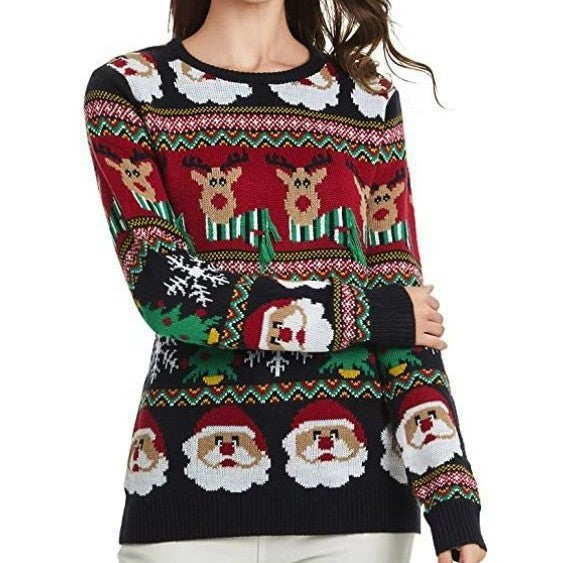 European And American Winter Loose Women's Christmas Sweaters