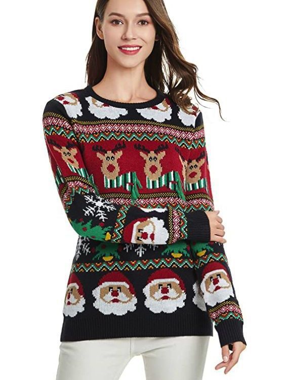 European And American Winter Loose Women's Christmas Sweaters