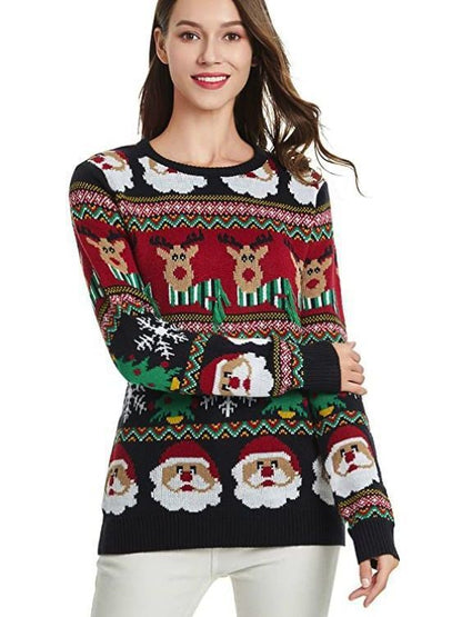 European And American Winter Loose Women's Christmas Sweaters