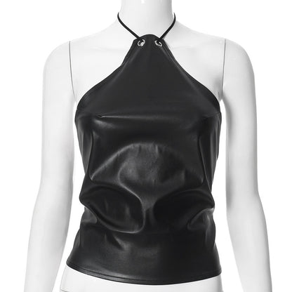 Halter Slim Top Sleeveless Outerwear