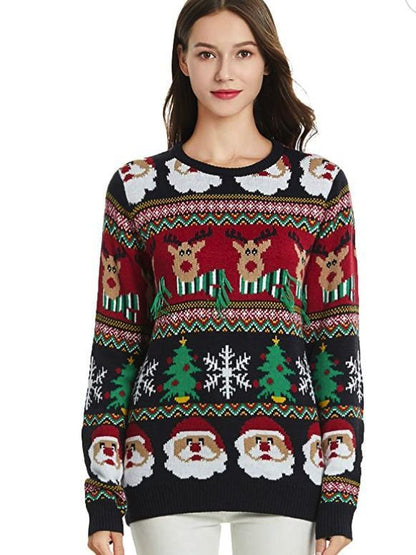 European And American Winter Loose Women's Christmas Sweaters